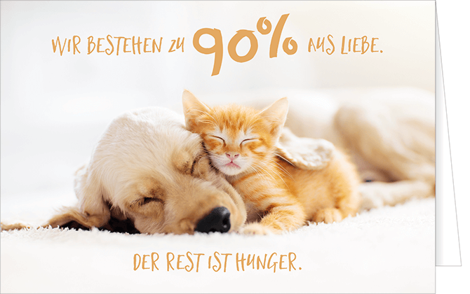 Pfotenglück Grußkarte (verschiedene Motive) Pfotenglück Grußkarte (verschiedene Motive)