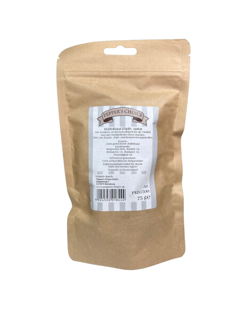 Pepper's Choice Büffelhaut-Zöpfe, 75g