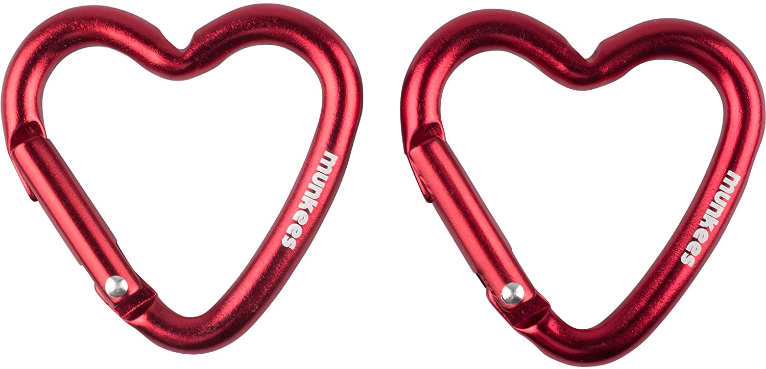 munkees Mini Herz Karabiner (2 Stück)