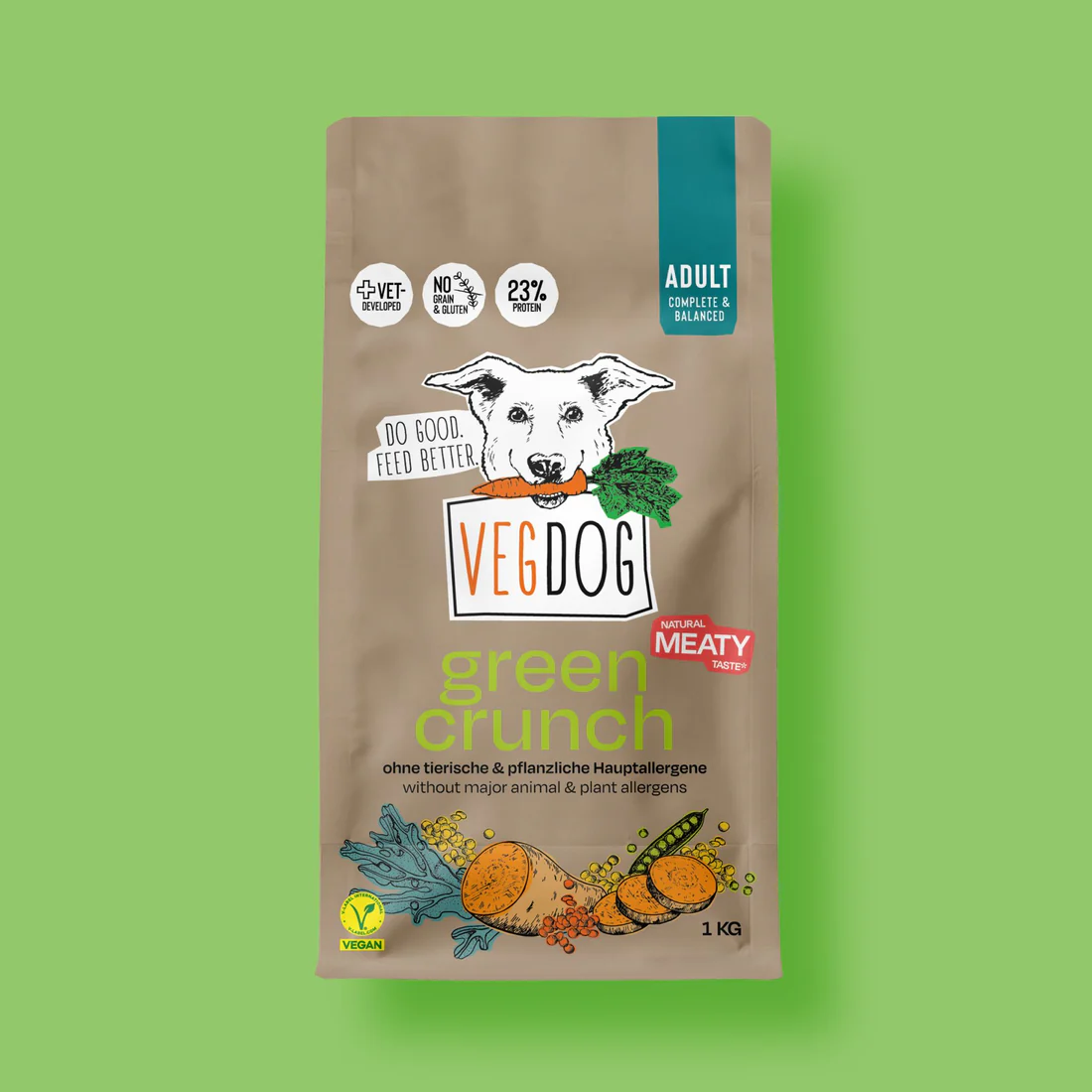 Vegdog Trockenfutter Green Crunch