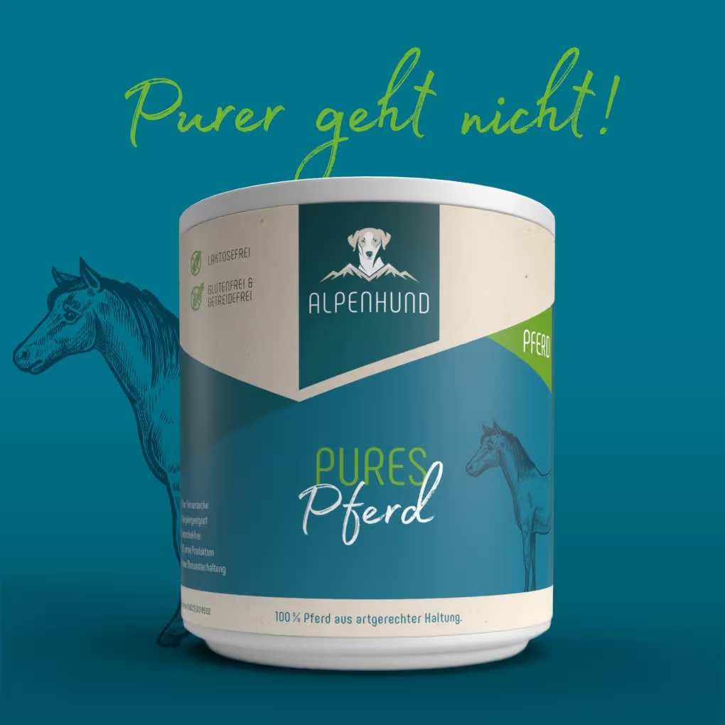 AlpenHund Pures Pferd 800g