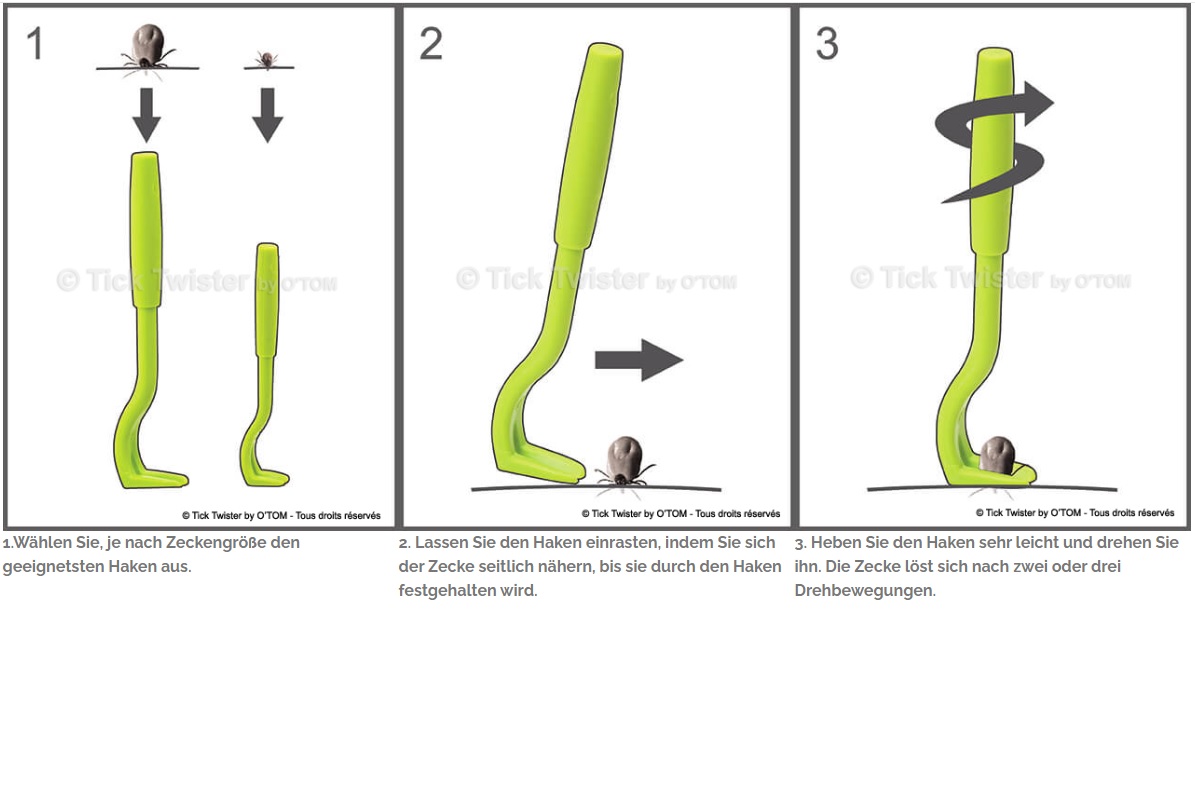 O-Tom Zeckenhaken Tick Twister CLIP multicolor