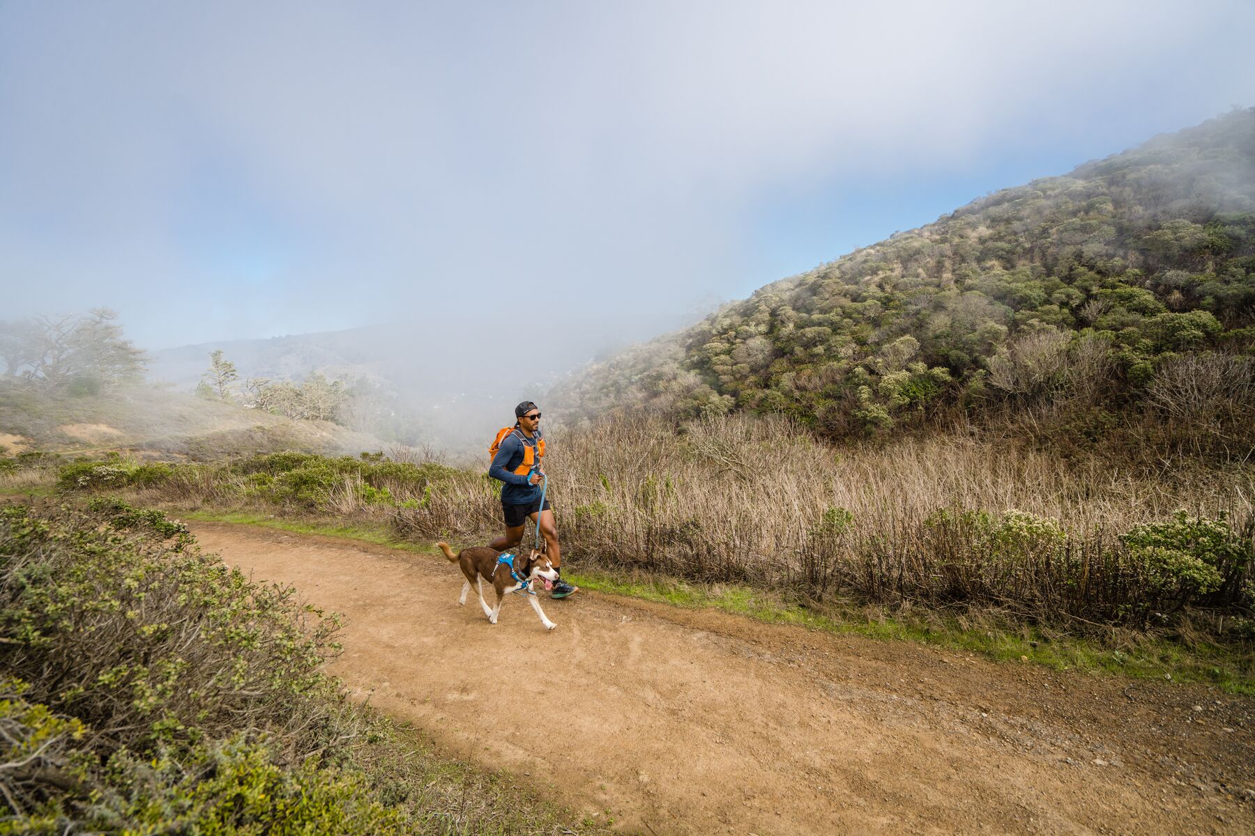 RuffWear Hi & Light™ Leash Blue Dusk