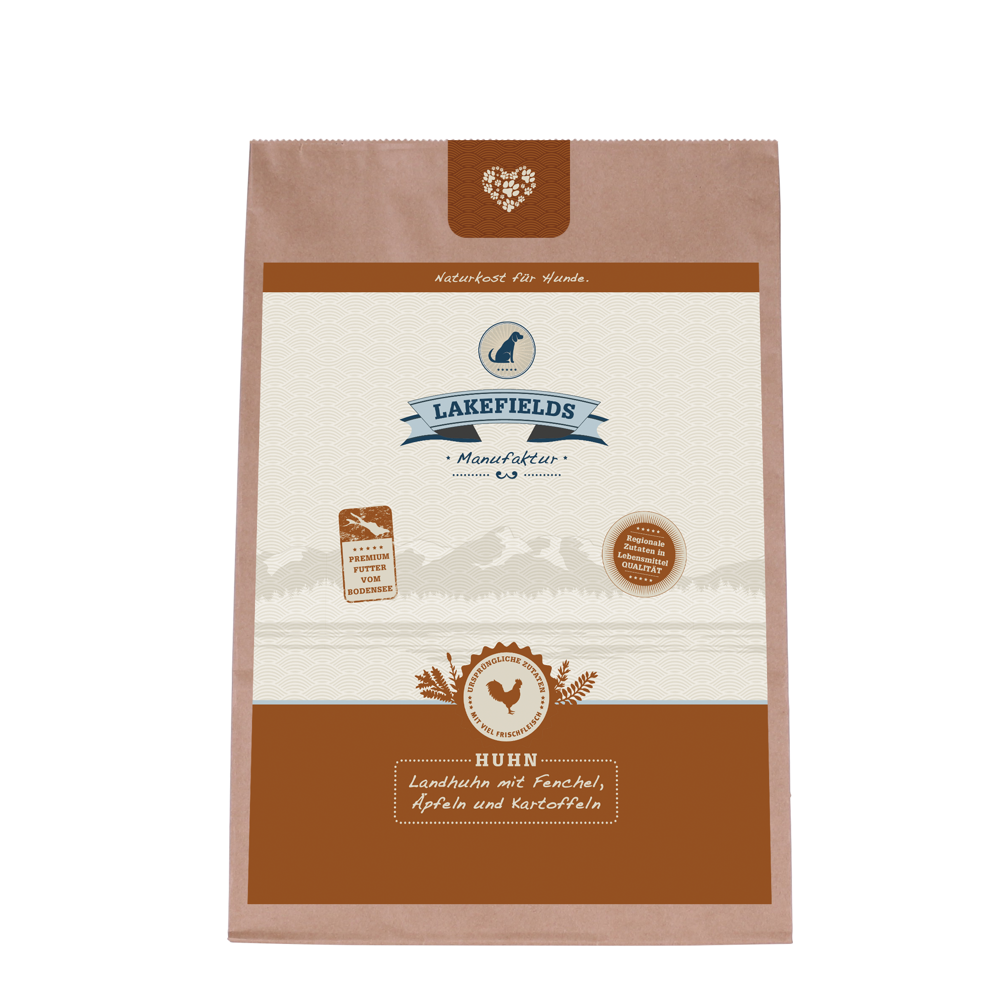 Lakefields Trockenfutter Landhuhn mit Fenchel