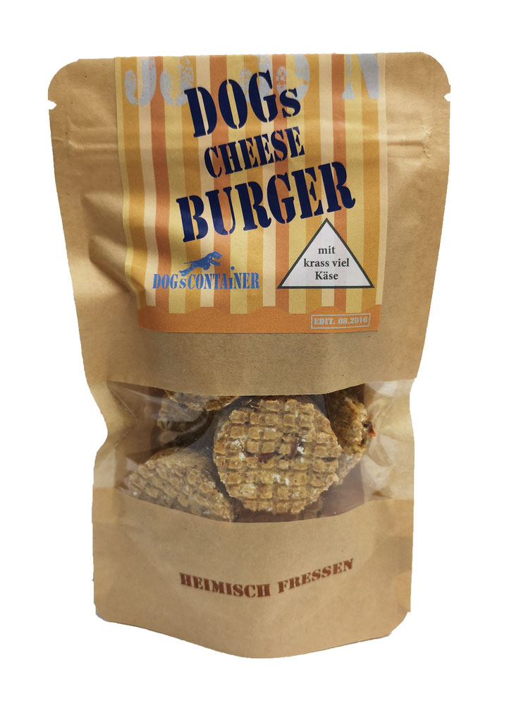 DogsContainer DogsCheeseBurger vegetarisch 65g