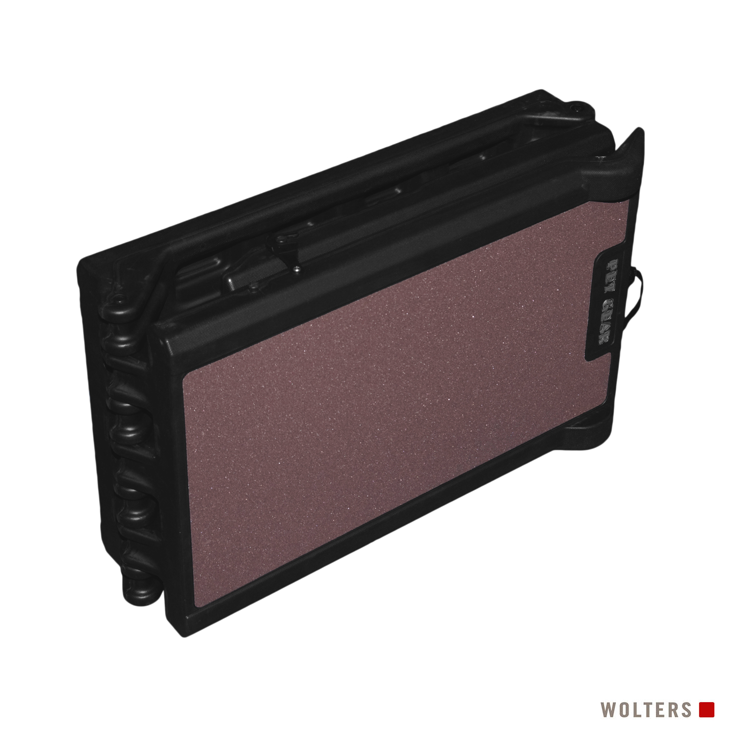 Wolters Travel Lite Hunderampe bis 50kg 180 x 40 x 10cm dreiteilig schoko/schwarz