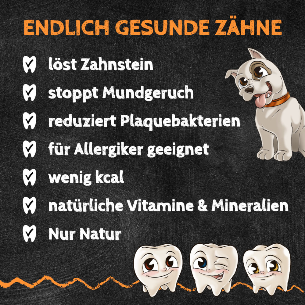 QChefs Zahnputzkohle HUND 80g