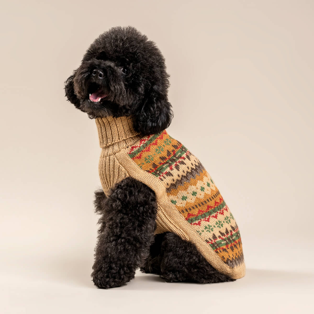 Alqo Wasi Hunde-Pullover Fair Isle Finn