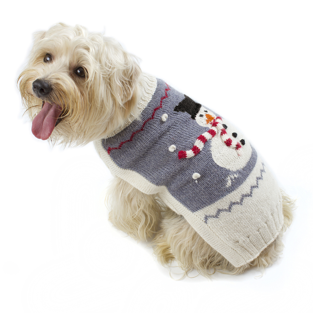 Alqo Wasi Hunde-Pullover Holiday Snowman