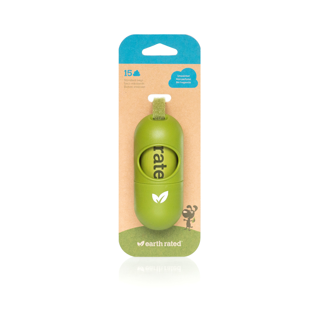 Earth Rated® Kotbeutelhalter für Leinen 1x15 Beutel