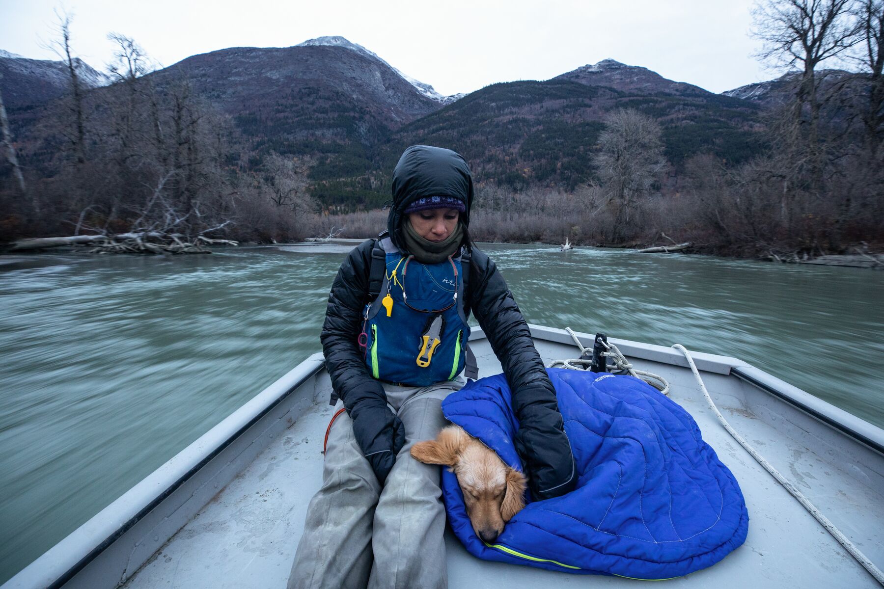 Ruffwear Highlands Sleeping Bag Huckleberry Blue