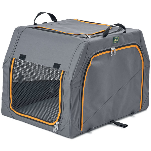 Hunter Hundetransportbox Alu-Gestell anthrazit/orange