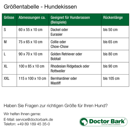 Doctor Bark Hundekissen