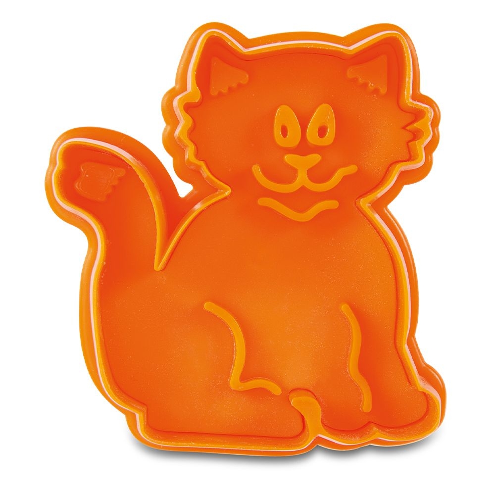 Städter Ausstechform Katze ca. 6,5cm Orange