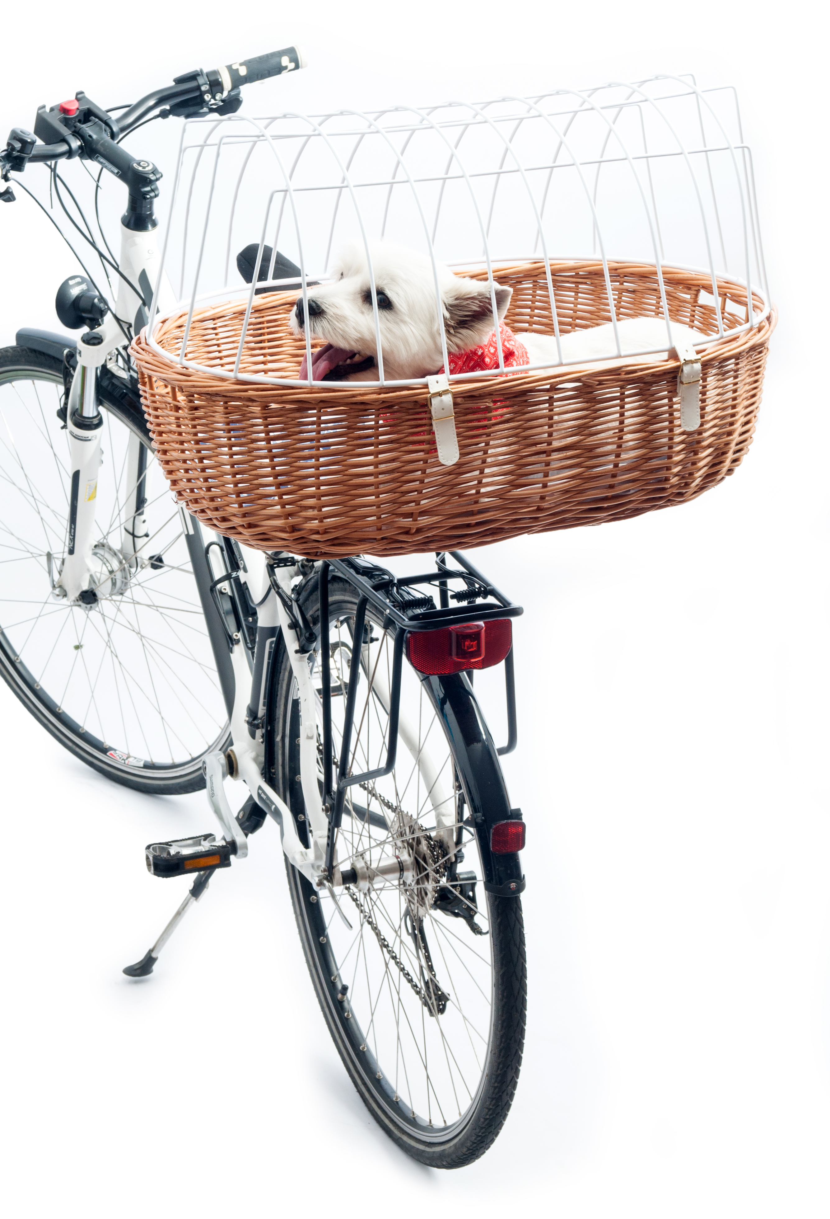 Aumüller Fahrradkorb Rahmenmontage hinten gesottene Weide