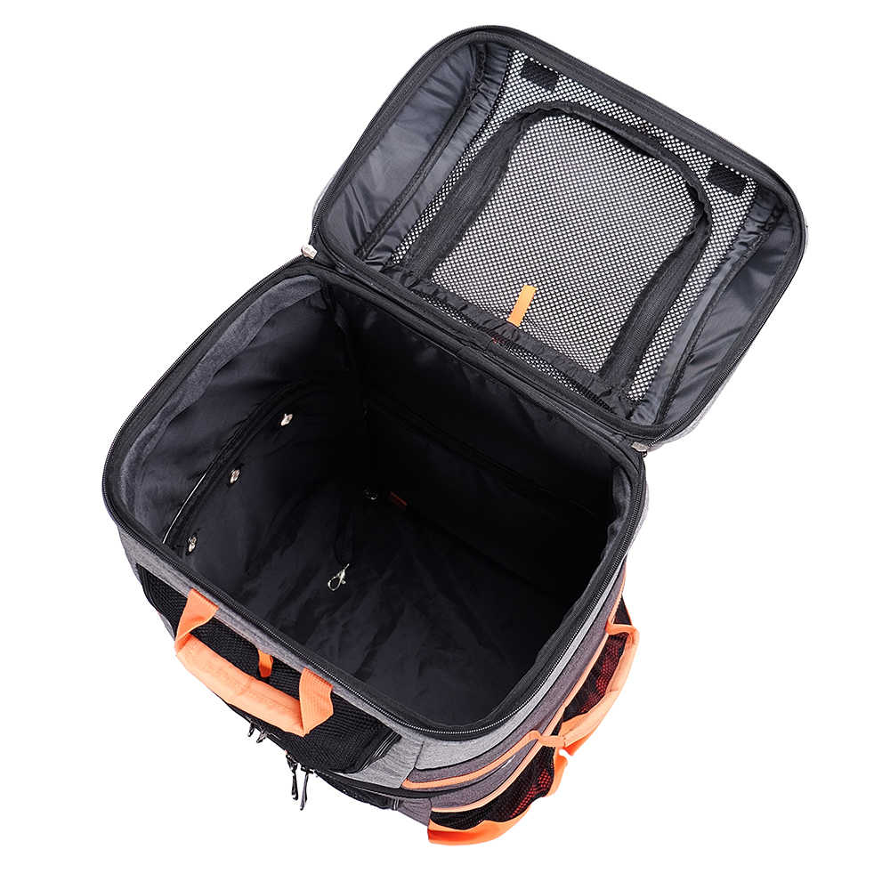 Ibiyaya® Hunderucksack Two Tier Backpack orange