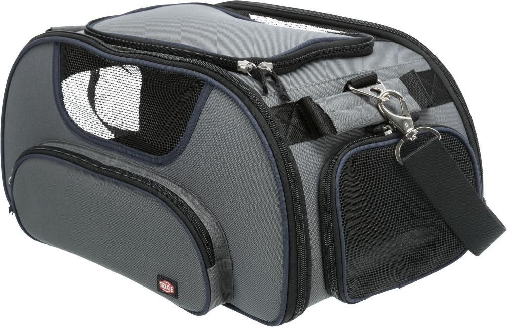 Trixie Airline Tasche Wings 28x23x46cm, grau/blau