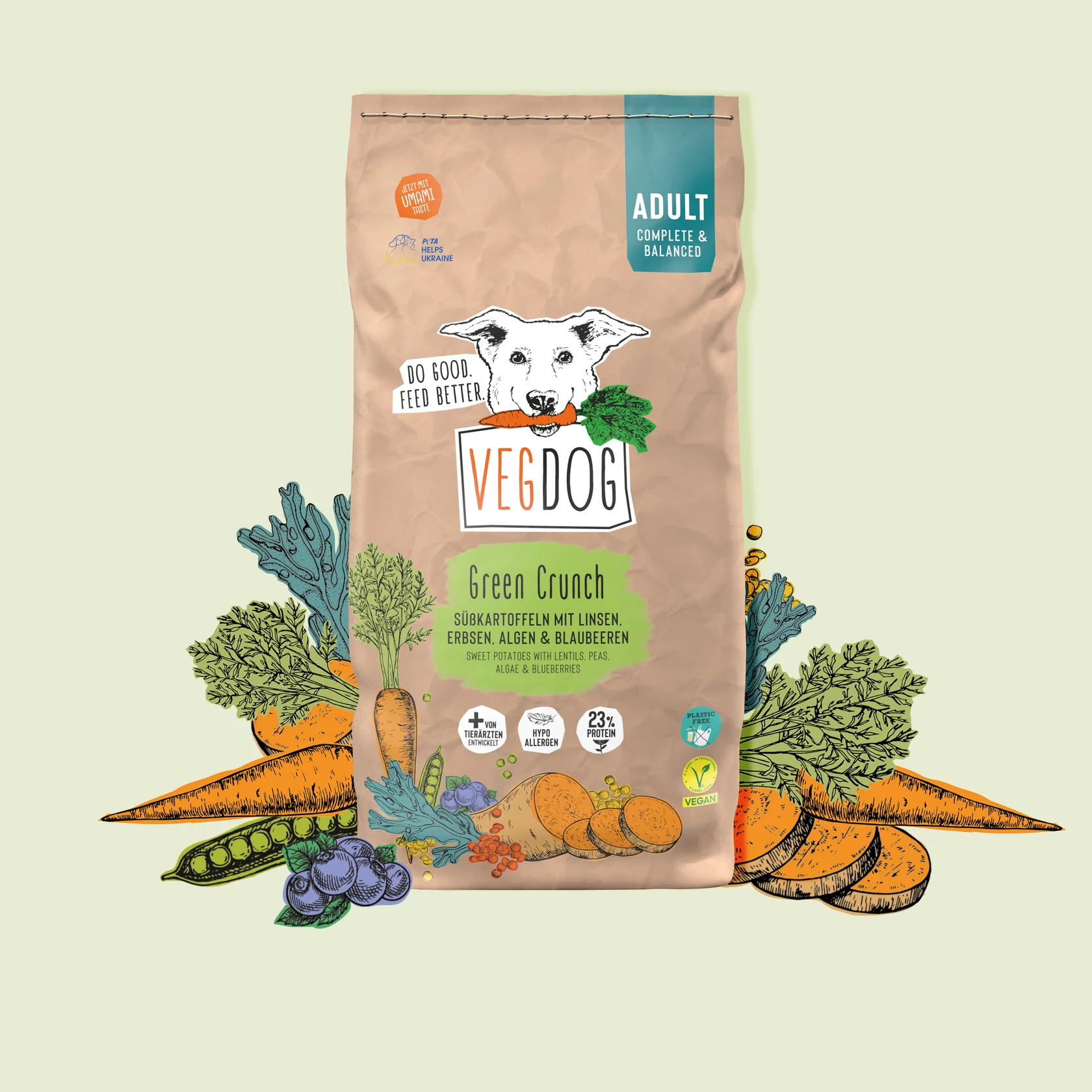 Vegdog Trockenfutter Green Crunch