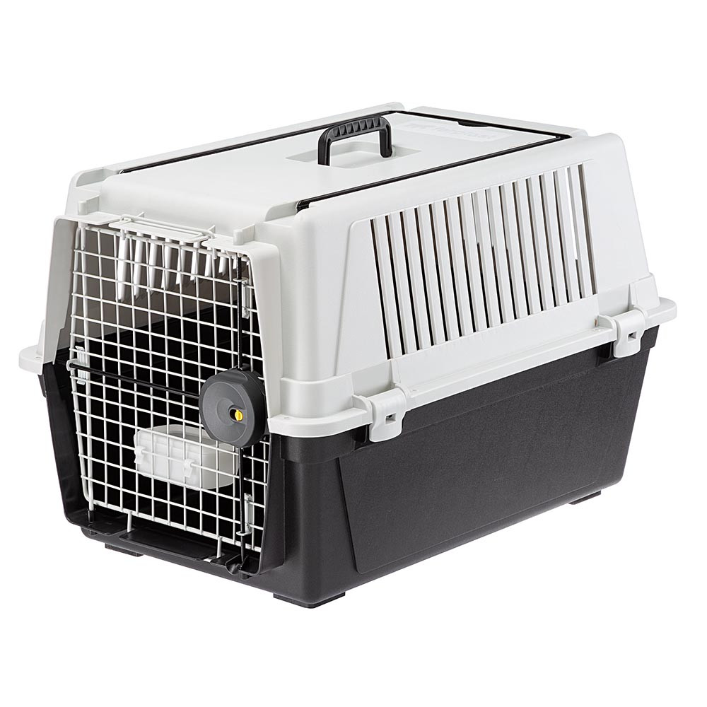 Hunter Faltbare Hundebox mit Aluminium-Gestell - grau