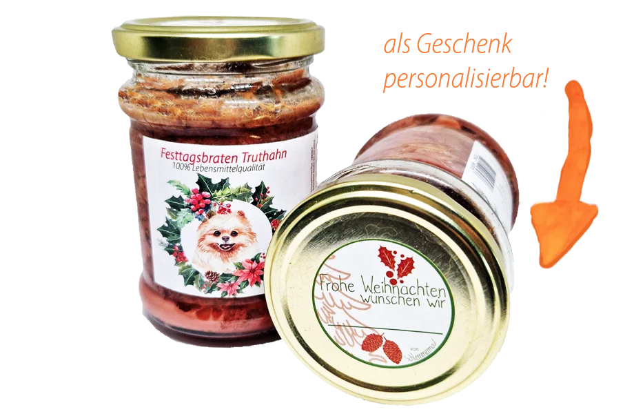 Schlemmermaul Hundemenü Festtagsbraten Truthahn 200g