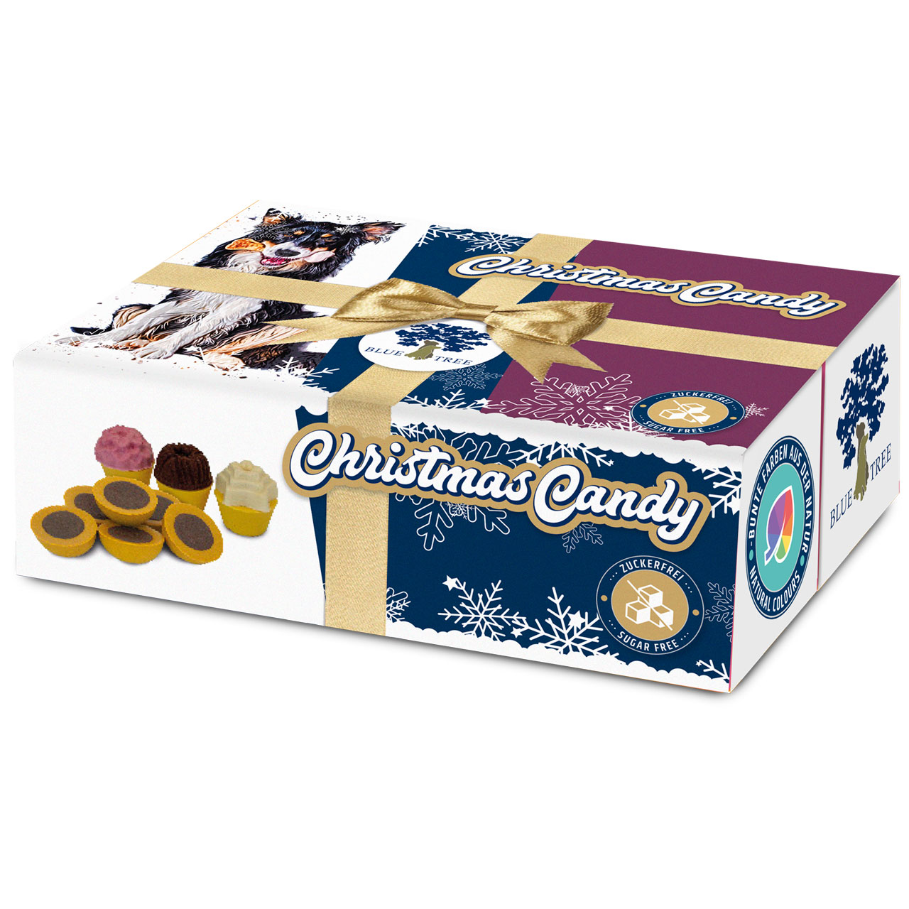 Blue Tree Christmas Candy Box 160g