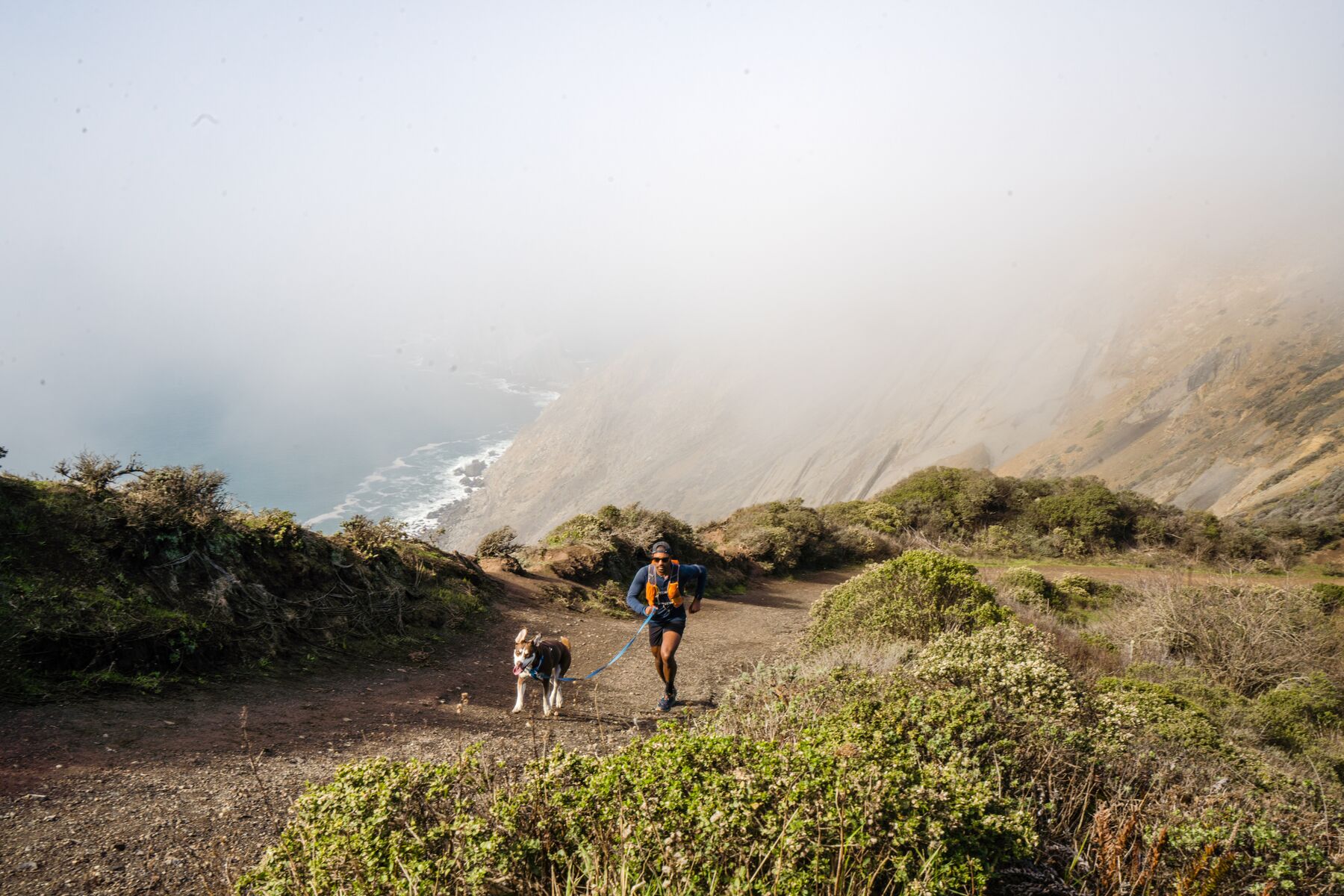 RuffWear Hi & Light™ Leash Blue Dusk