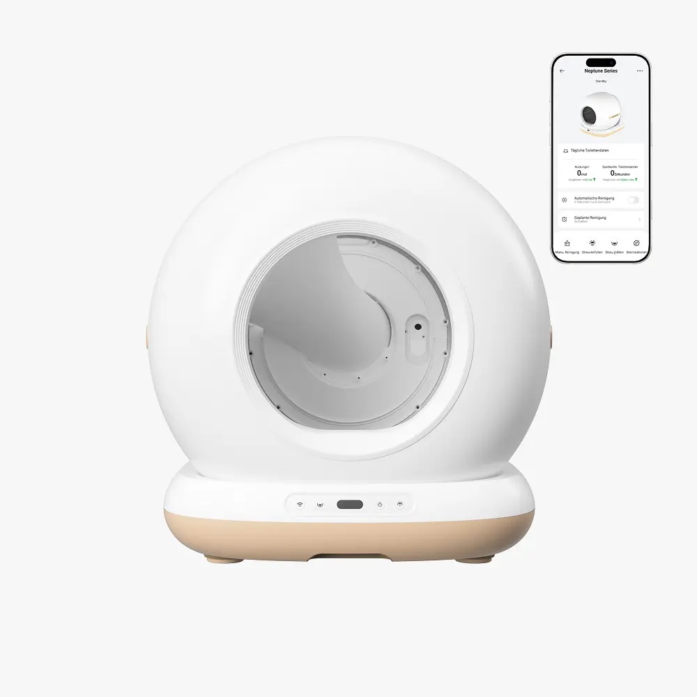 AstroPet Smarte Selbstreinigende Katzentoilette Neptune Series