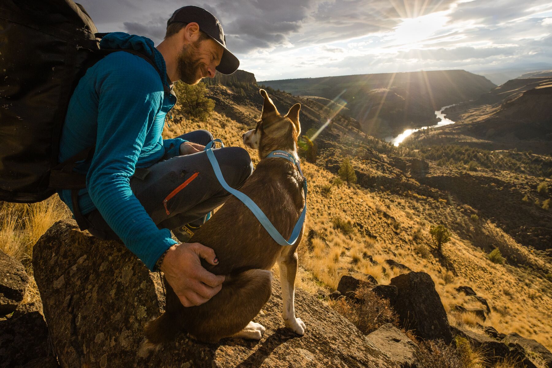 RuffWear Flagline™ Leash Blue Dusk