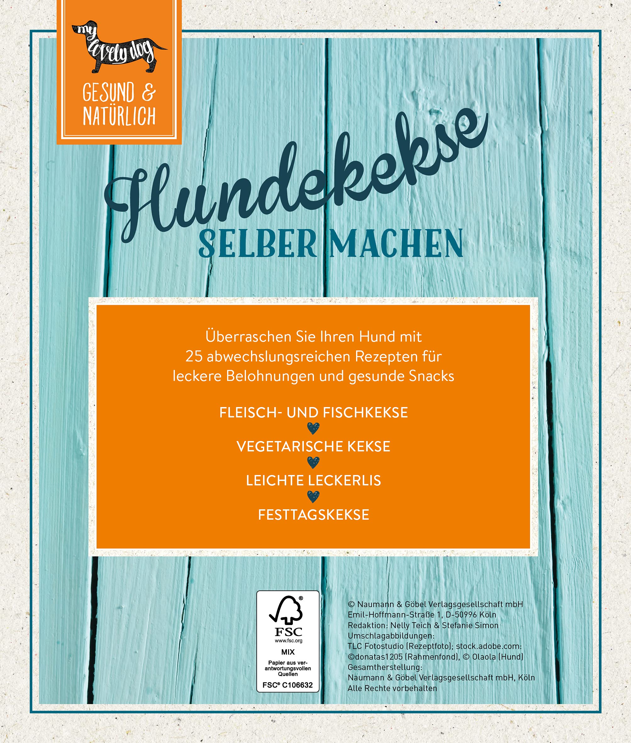 Backset Hundekekse: Buch + 3 Ausstecher aus Edelstahl [Hrsg. Naumann & Göbel]