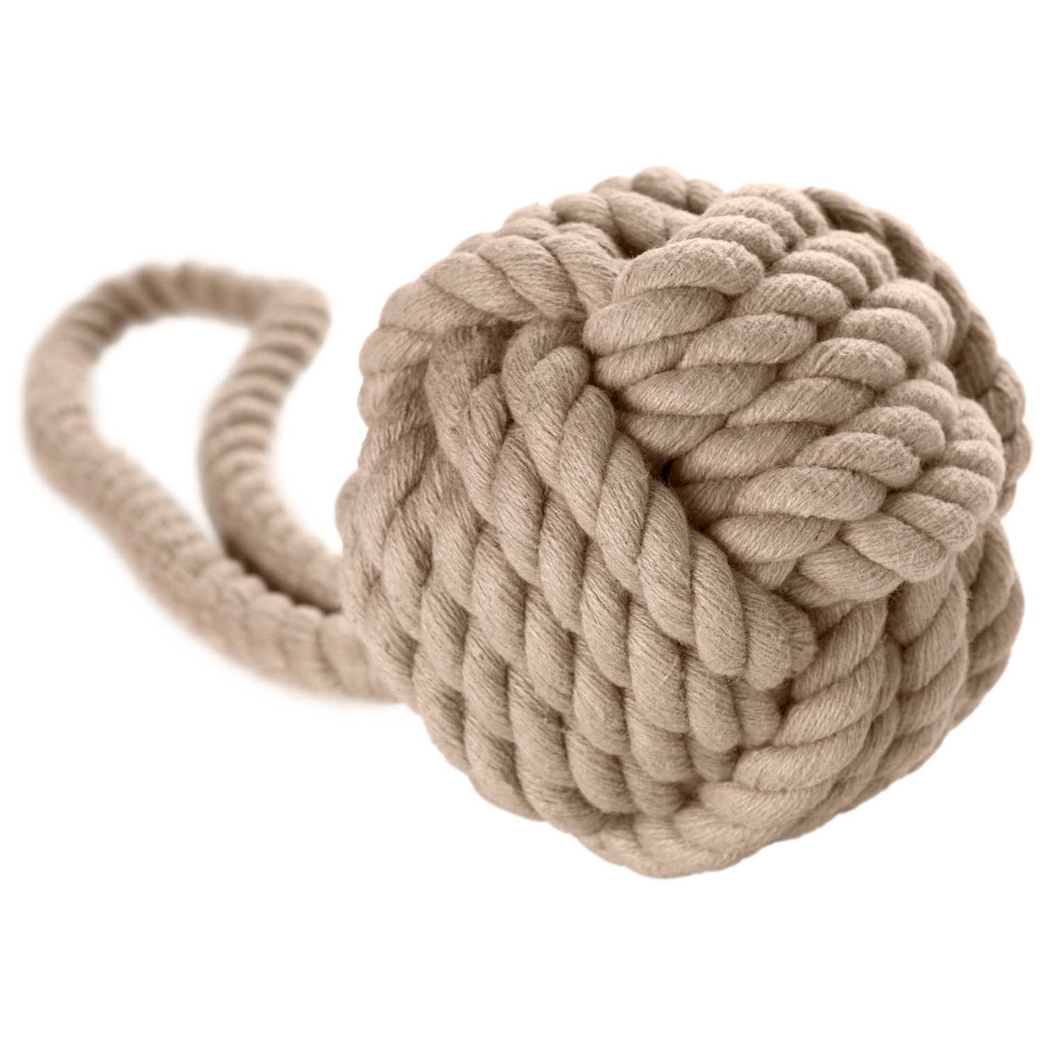 Hunter Hundespielzeug Ball mit Handschlaufe Inari beige