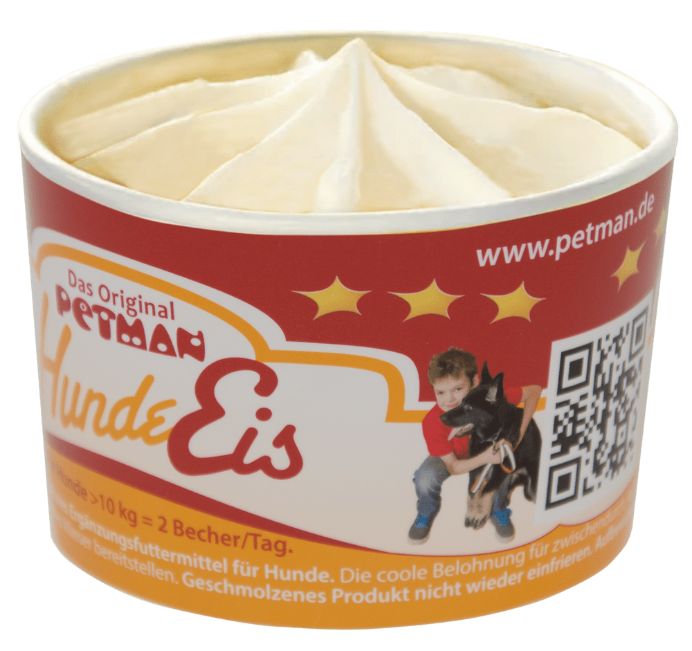 Petman HundeEis Vegetarisch im Becher 90ml