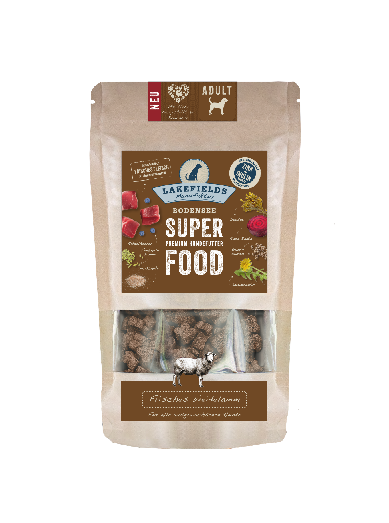 Lakefields Trockenfutter SUPERFOOD Premium Lamm