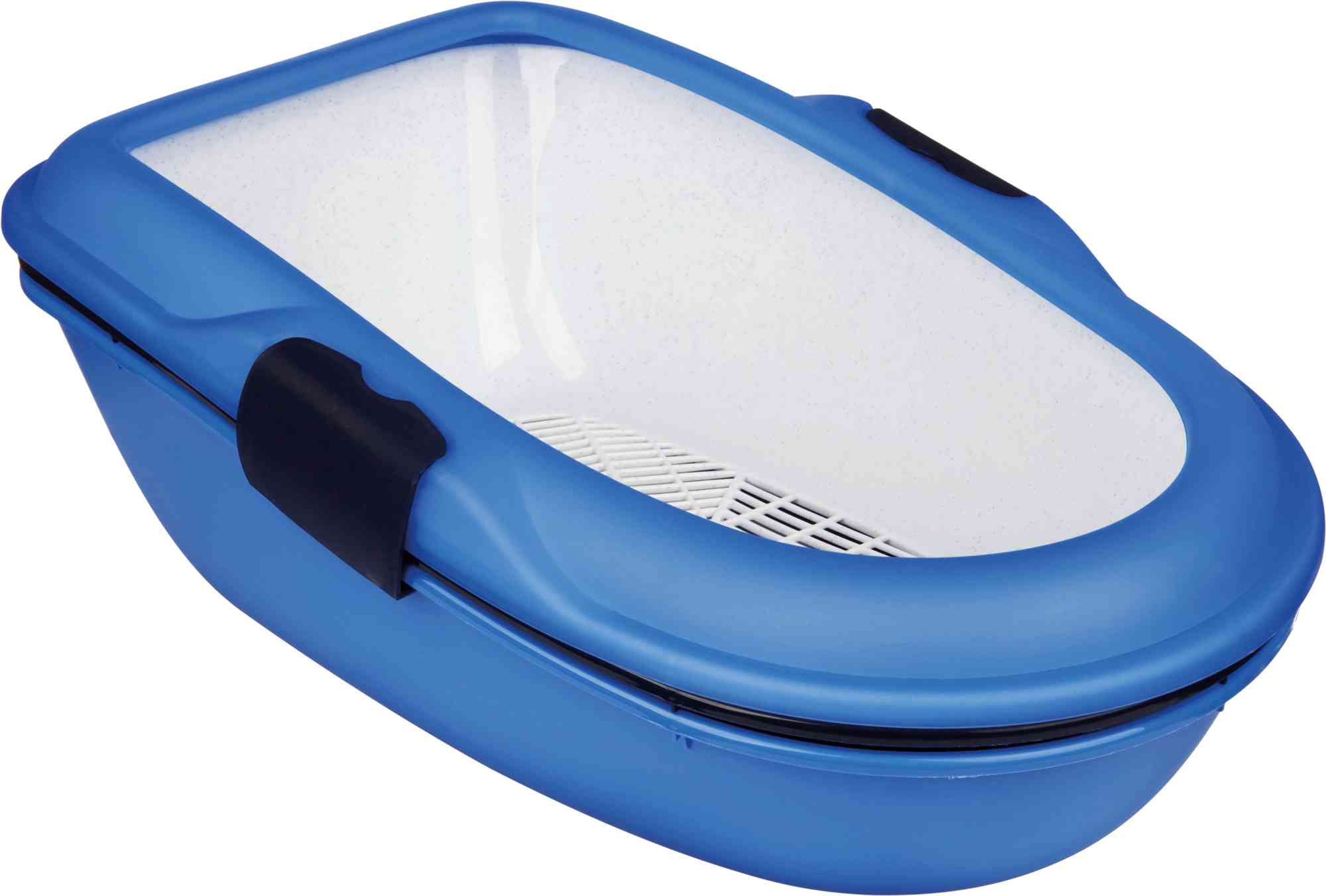 Trixie Katzentoilette Berto, mit Trennsystem 39 × 22 × 59cm, blau/dunkelblau/granit