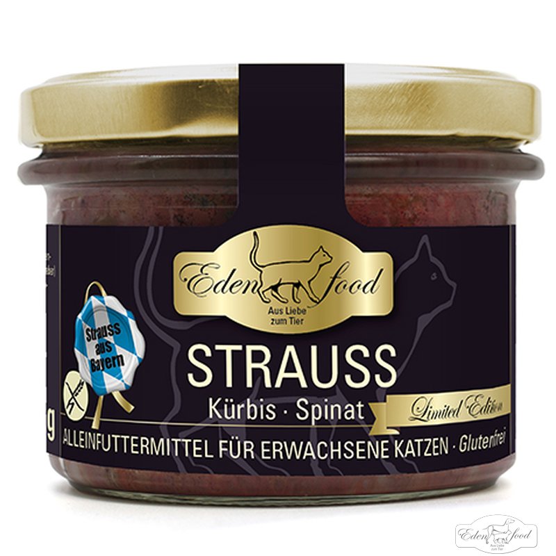 Edenfood Katzenmenü Bayerischer Strauss Limited Edition 170g