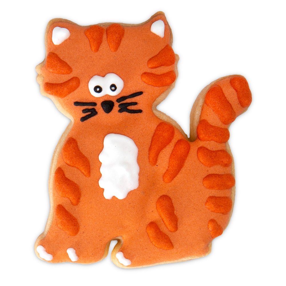 Städter Ausstechform Katze ca. 6,5cm Orange