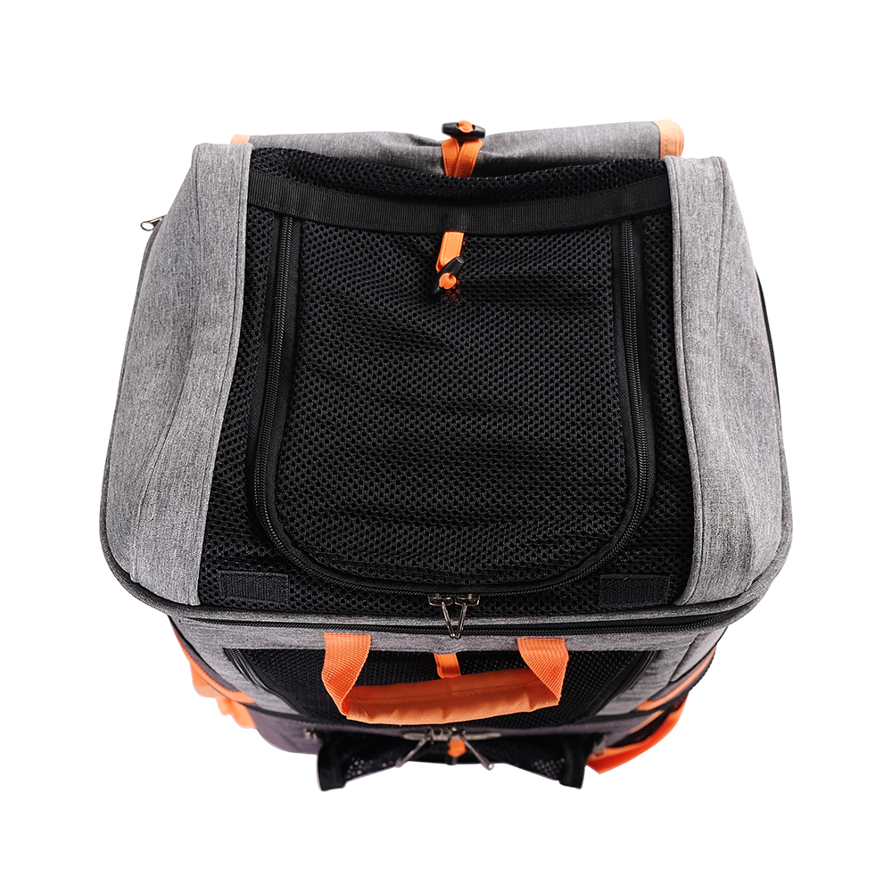 Ibiyaya® Hunderucksack Two Tier Backpack orange