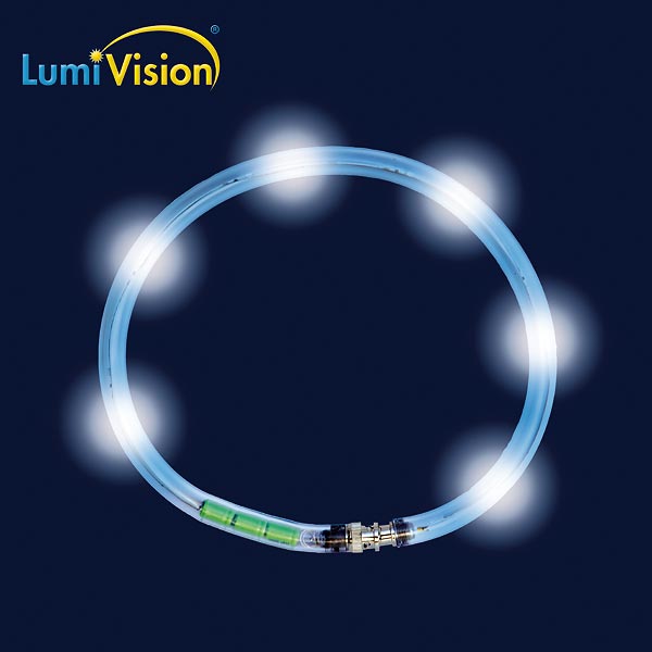 LumiVision Leuchthalsband blau