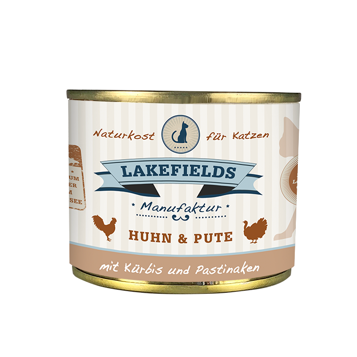 Lakefields Katze Huhn & Pute mit Kürbis