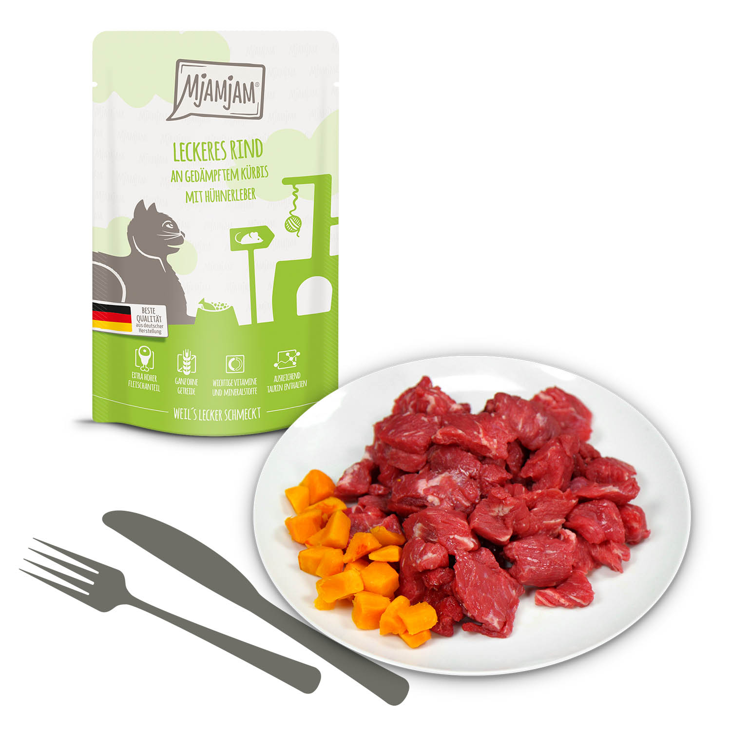 Mjamjam Katze Mahlzeit - Pouchie