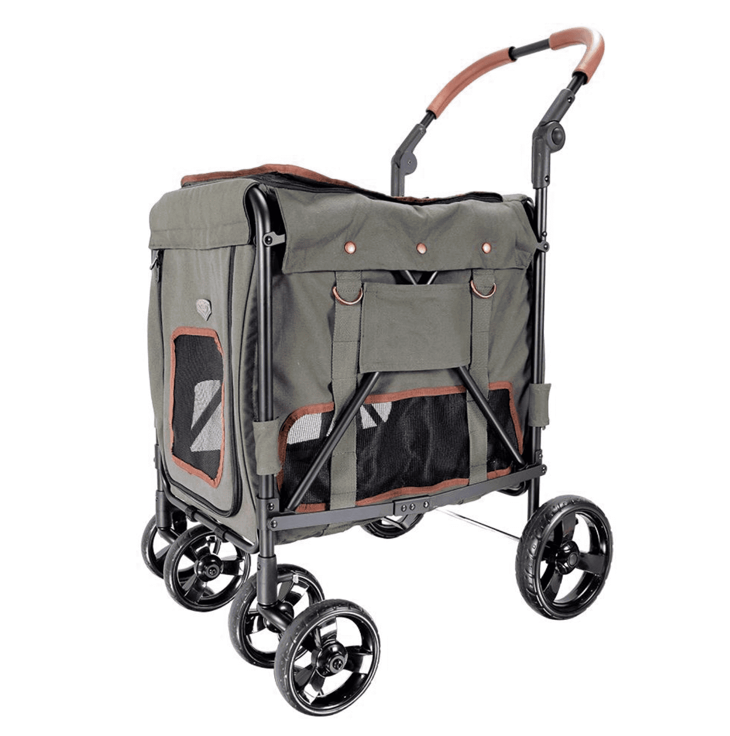 Ibiyaya® Hundebuggy Gentle Giant Pet Wagon - Army Green