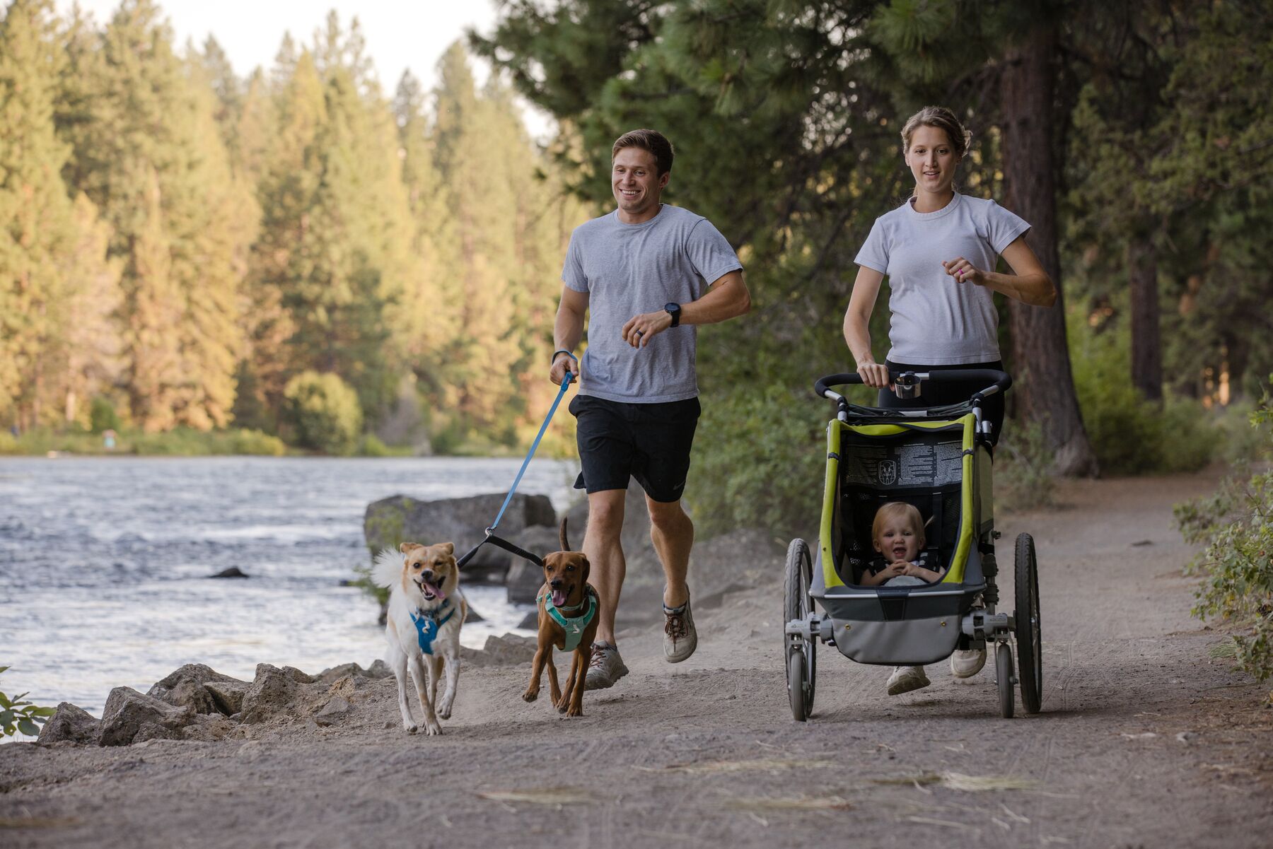 RuffWear Double Track™ Coupler Basalt Gray