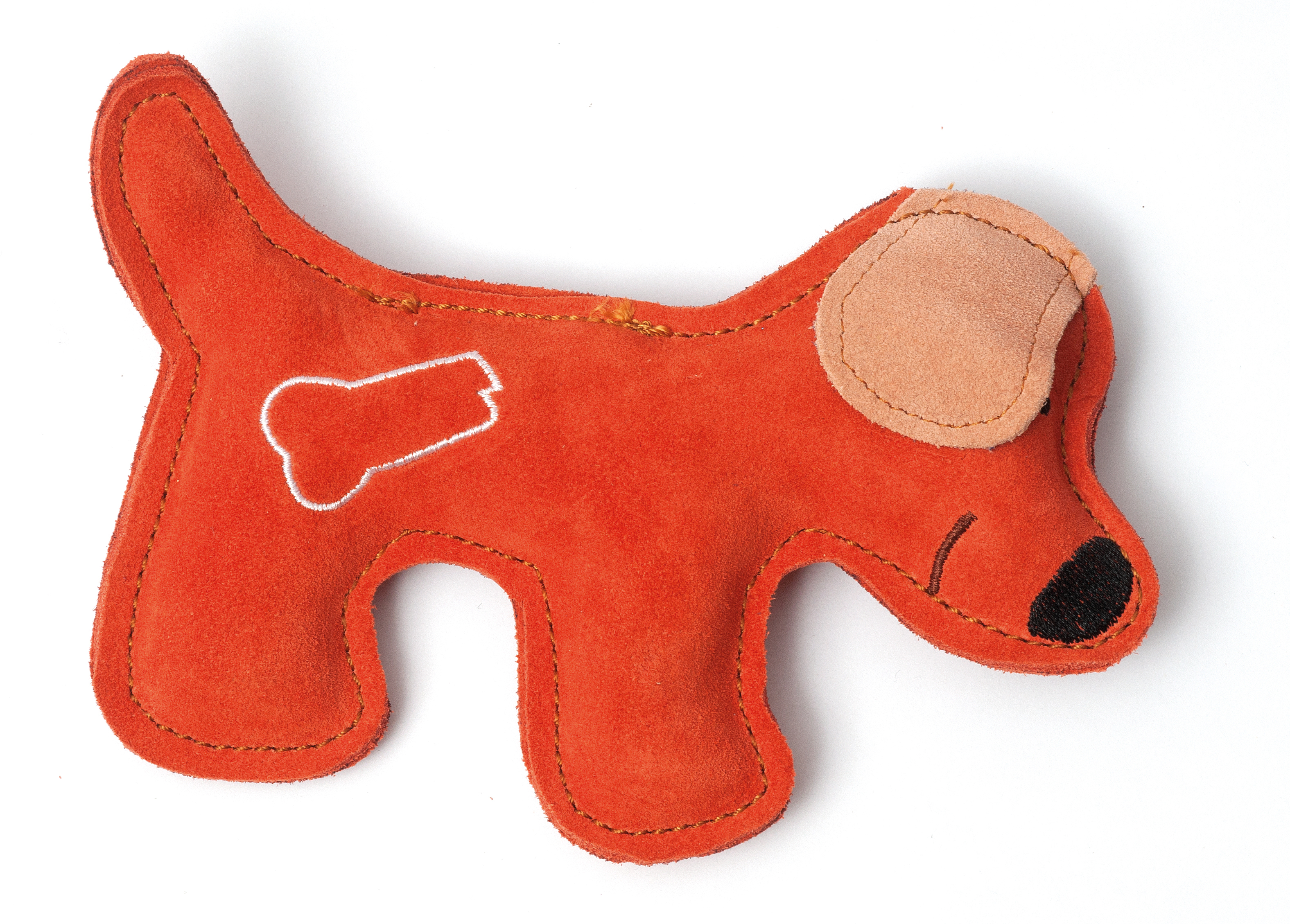 Aumüller Hundespielzeuge aus Leder orange