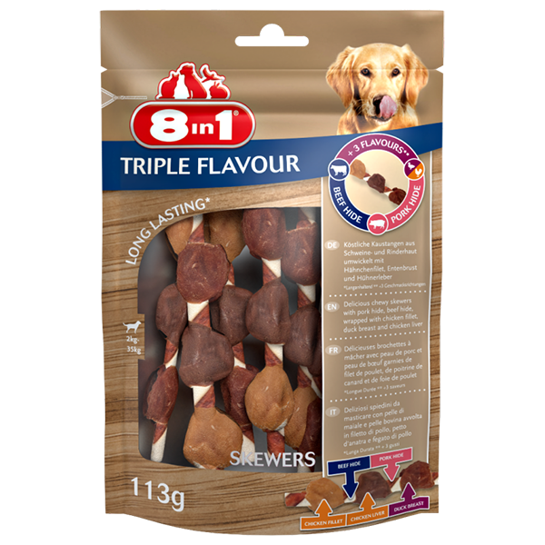 8in1 Triple Flavour skewers 113g