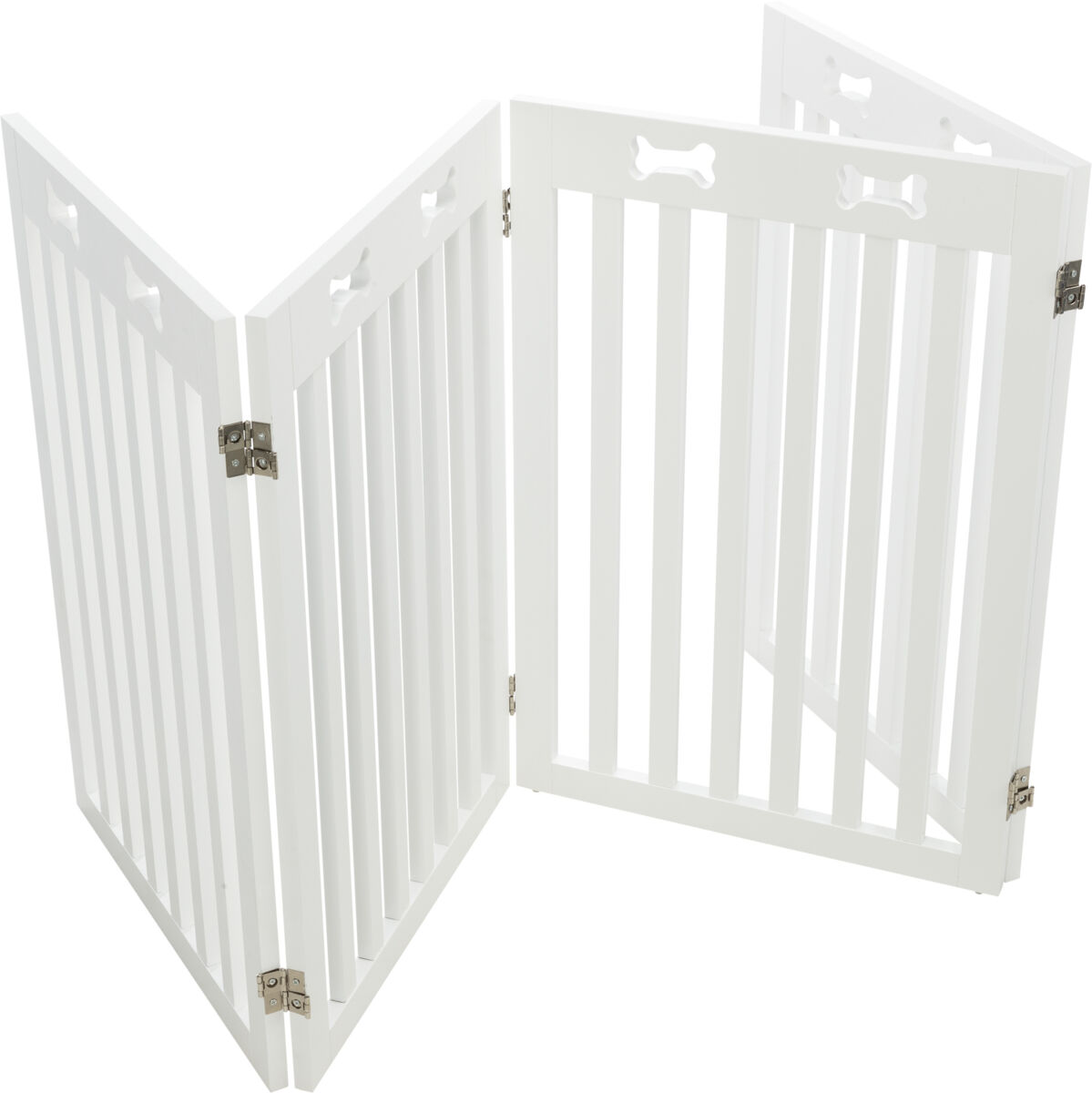 Trixie Absperrgitter, MDF, 4-teilig 60-160 × 75 cm, weiß Trixie Absperrgitter, MDF, 4-teilig 60-160 × 75 cm, weiß