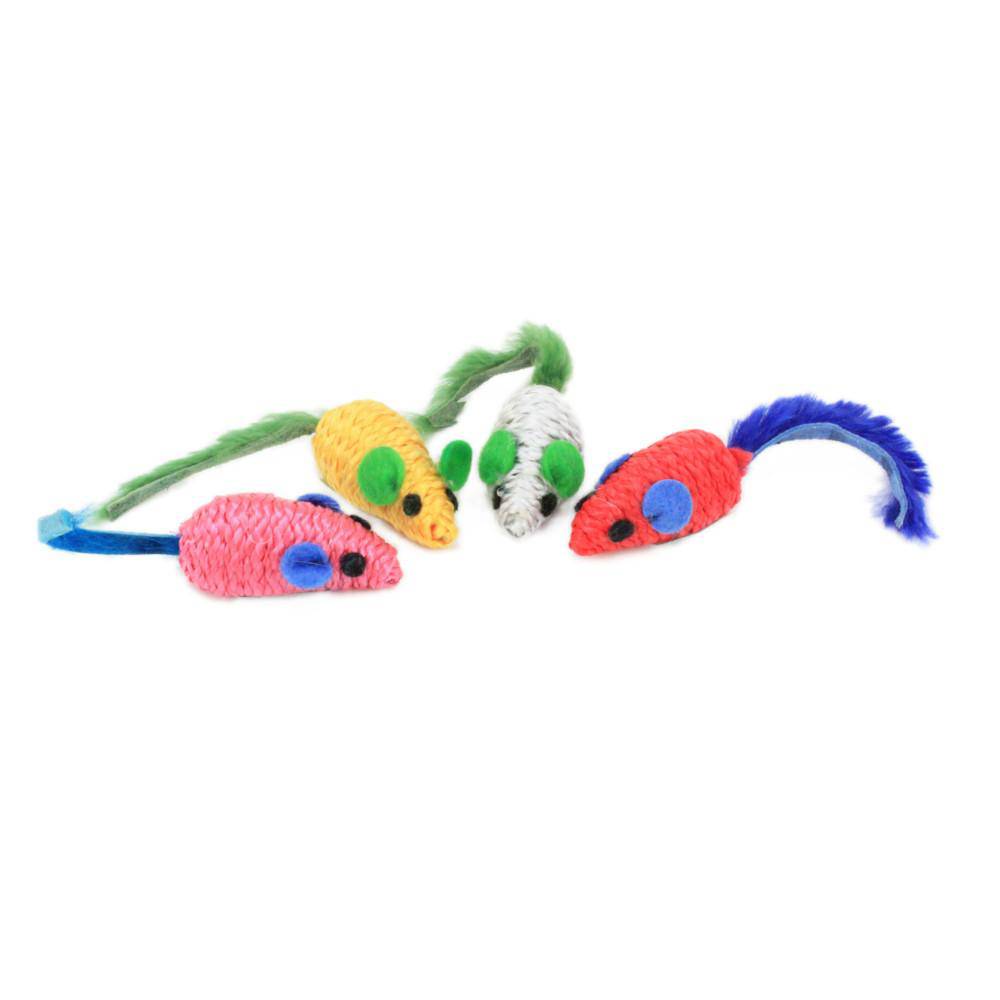 Koch Nylon-Mäuschen mit Rassel, 4,5cm