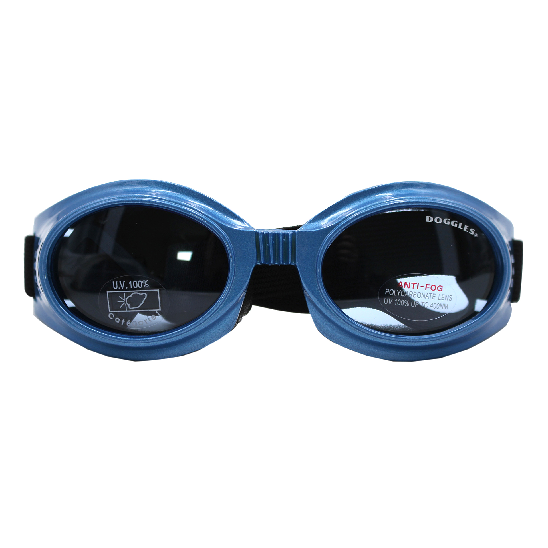 Doggles Orginalz Brille, blau-metallisch