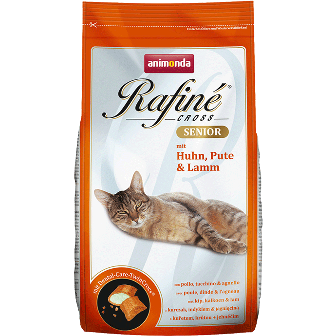 Animonda Katze Rafiné Senior Huhn, Pute, Lamm 400g