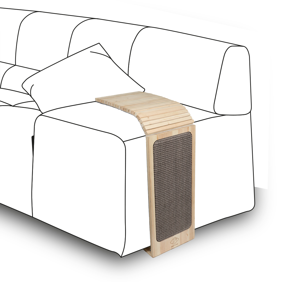 D&D Sofa-Kratzelement Henny 25x10x55cm beige