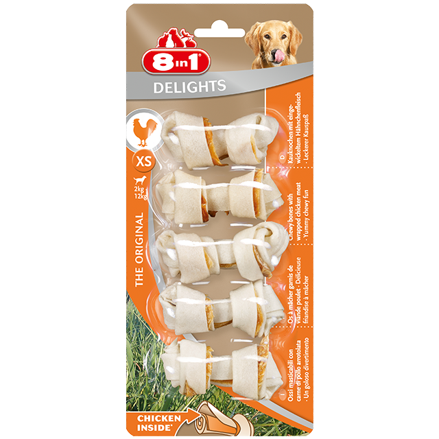 8in1 Delights Kauknochen XS 5 Stck.