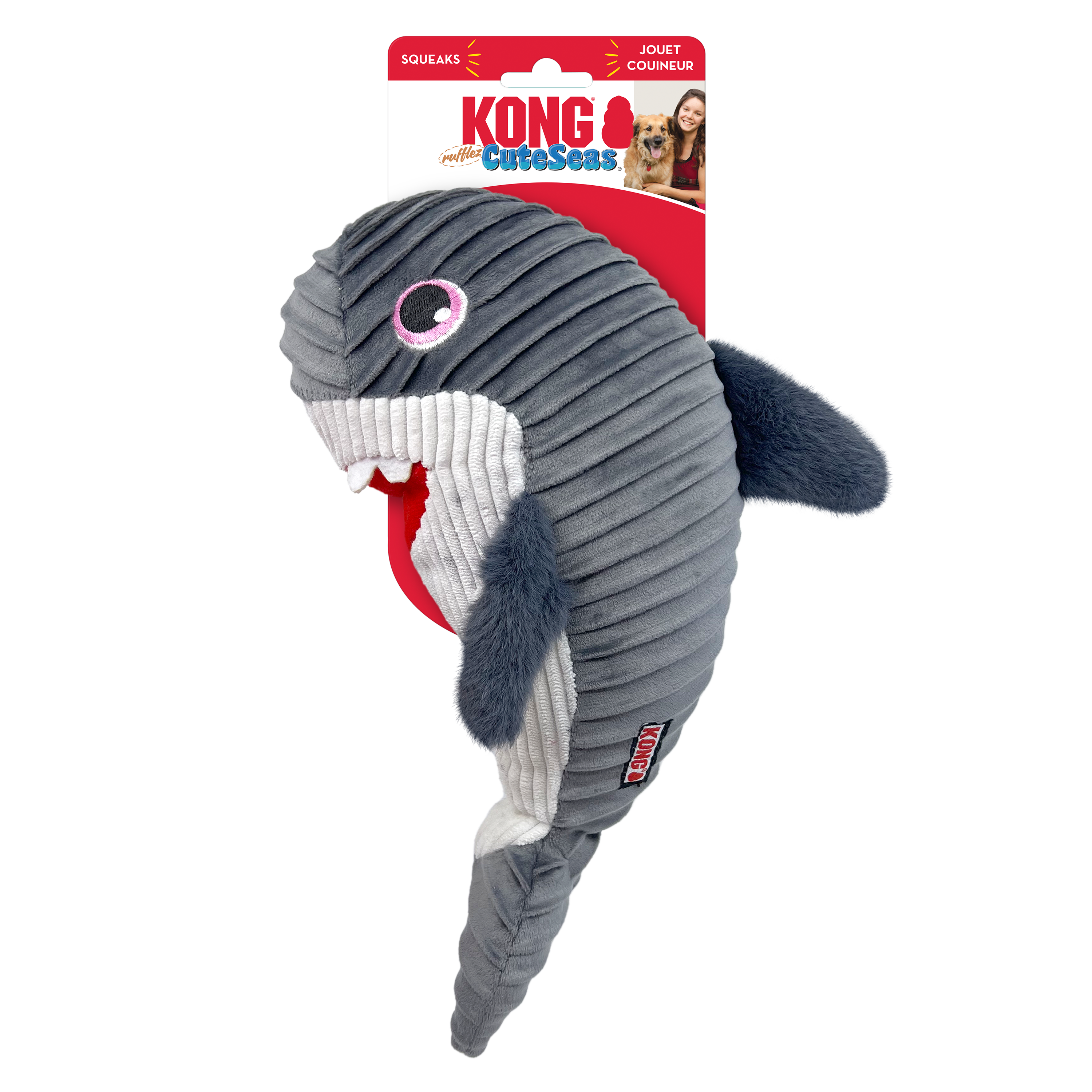 KONG Cuteseas Rufflez Shark M/L